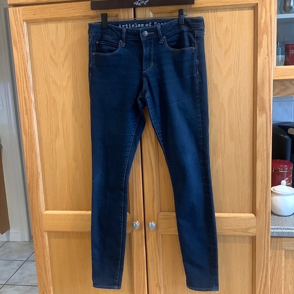 Articles of Society Mya Best Blue Skinny Jeans Mid rise Women size 28 - Picture 2 of 13